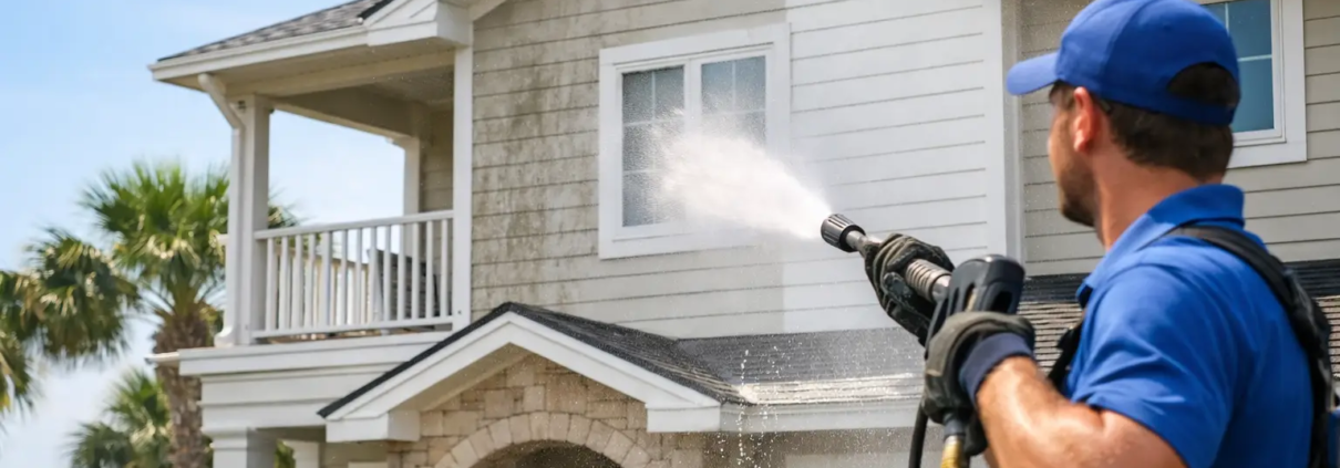 Power Washing House Cost in St. Augustine